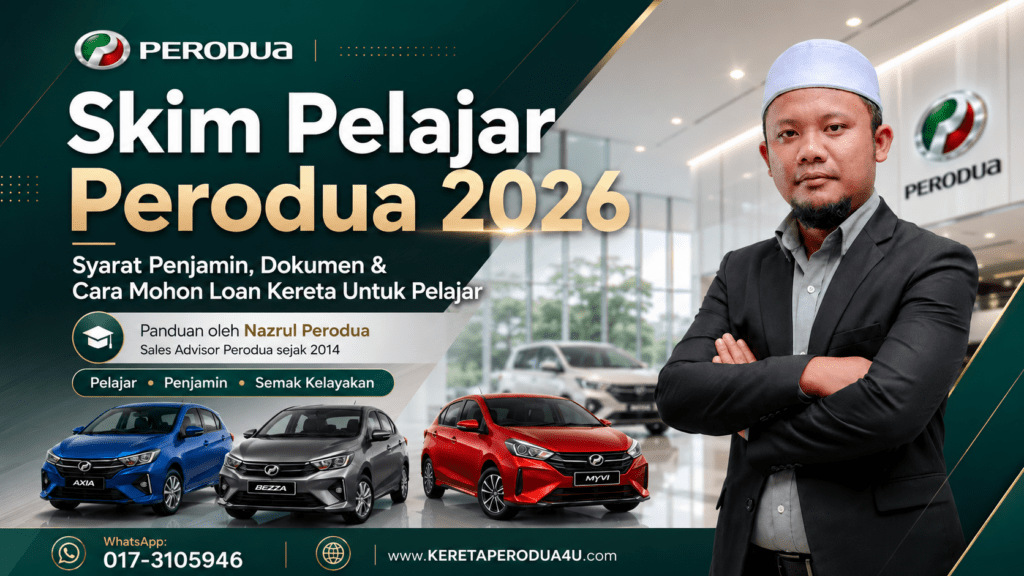 Nazrul Perodua menerangkan Skim Pelajar Perodua 2026 untuk pelajar yang ingin membeli kereta pertama
